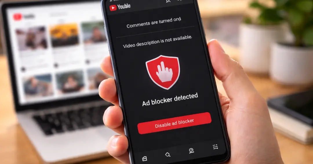 YouTube ने बढ़ाई सख्ती: एड ब्लॉकर यूजर्स को नहीं दिख रहे कमेंट और डिस्क्रिप्शन?