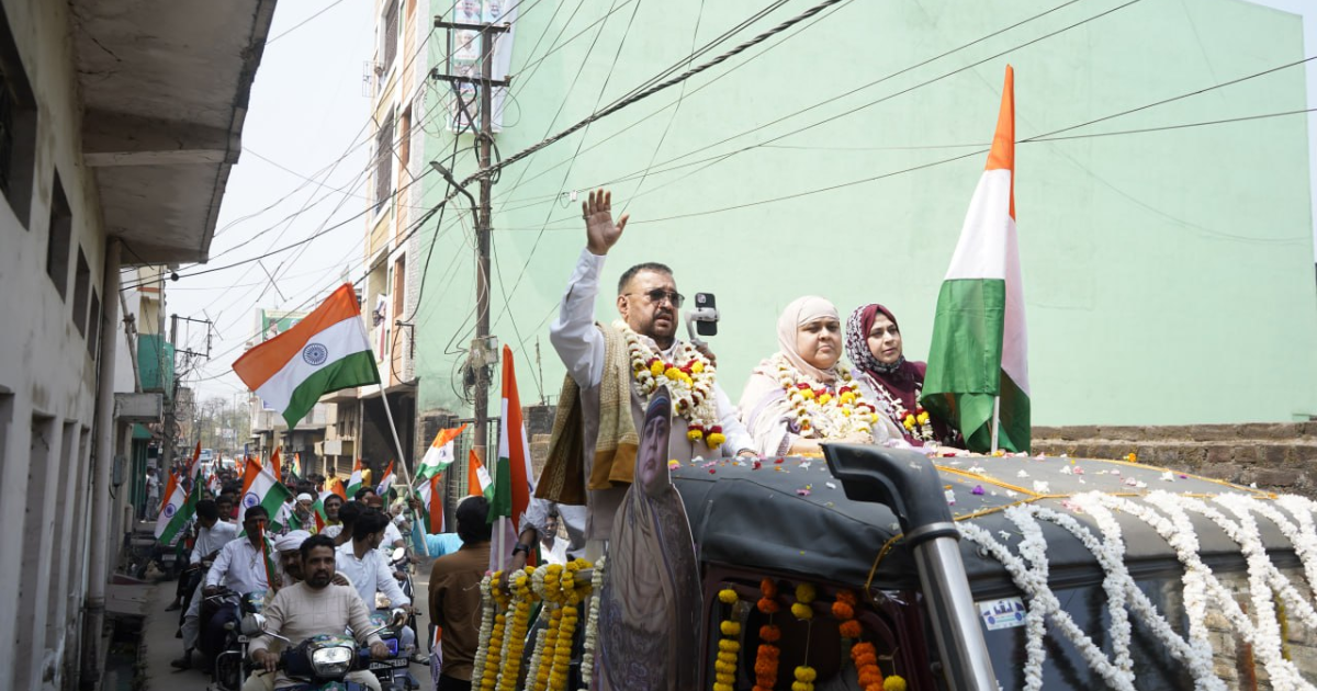 नौशीन खान का भव्य और ऐतिहासिक रोड शो, हजारों लोगों की भागीदारी