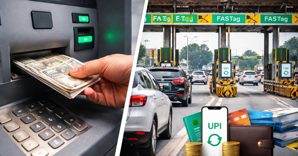 1 अप्रैल 2026 से बदलेंगे नियम ATM से कैश निकालना महंगा, हाईवे टोल पर नए सिस्टम लागू