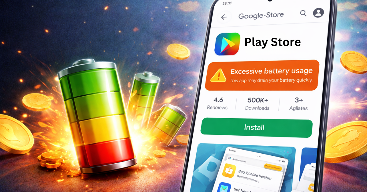 Google Play Store Alert: अब ज्यादा बैटरी खर्च करने वाले ऐप्स पर मिलेगी चेतावनी, यूजर्स को होगा फायदा