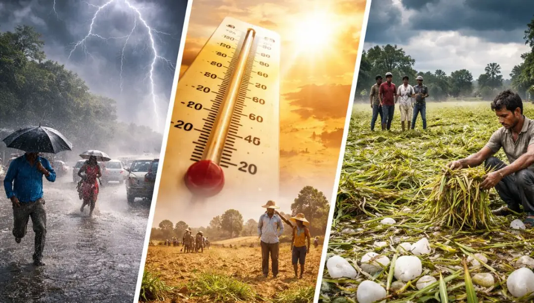 Jharkhand faces a double weather attack झारखंड