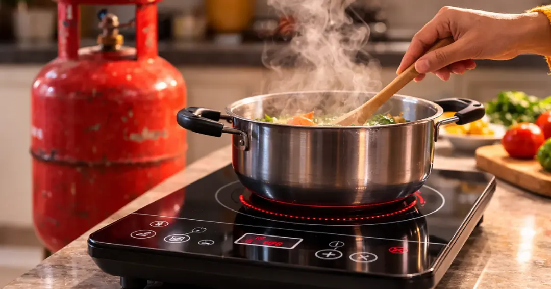 LPG Crisis Update: गैस की किल्लत से इंडक्शन चूल्हों की डिमांड बढ़ी, क्विक कॉमर्स प्लेटफॉर्म पर स्टॉक खत्म