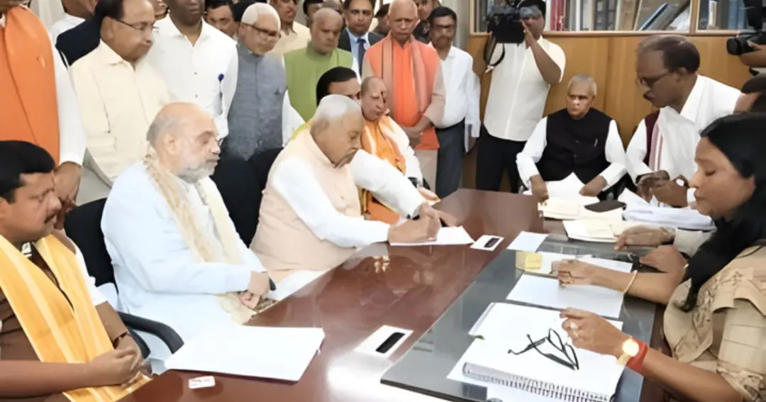 Nitish Kumar files Rajya Sabha nomination