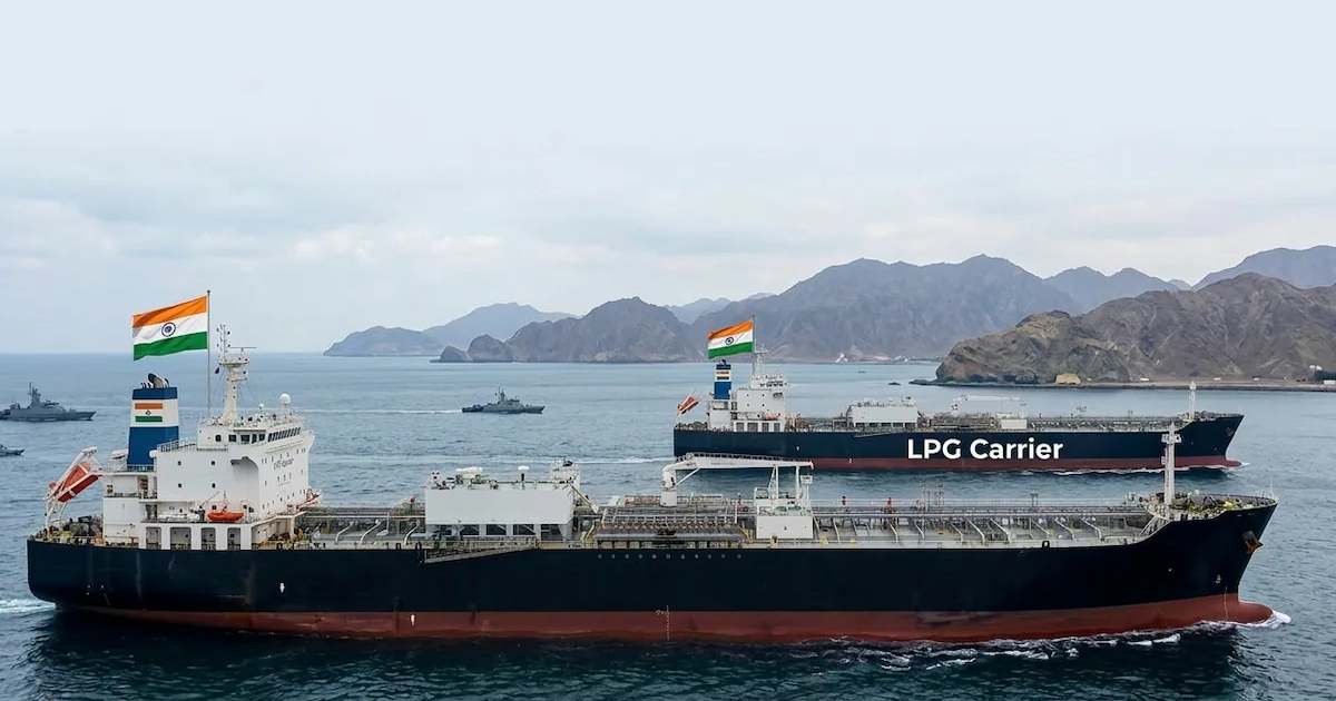 'होर्मुज स्ट्रेट में फंसे सभी 22 भारतीय जहाज सुरक्षित, सरकार ने दिया अपडेट