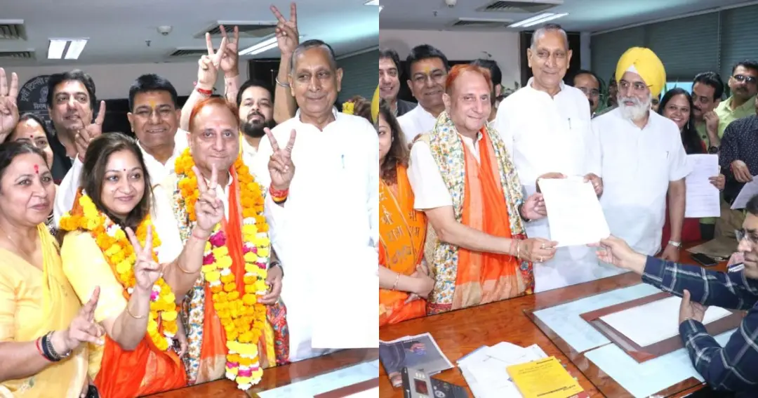 BJP bets heavily on veteran candidate दिल्ली