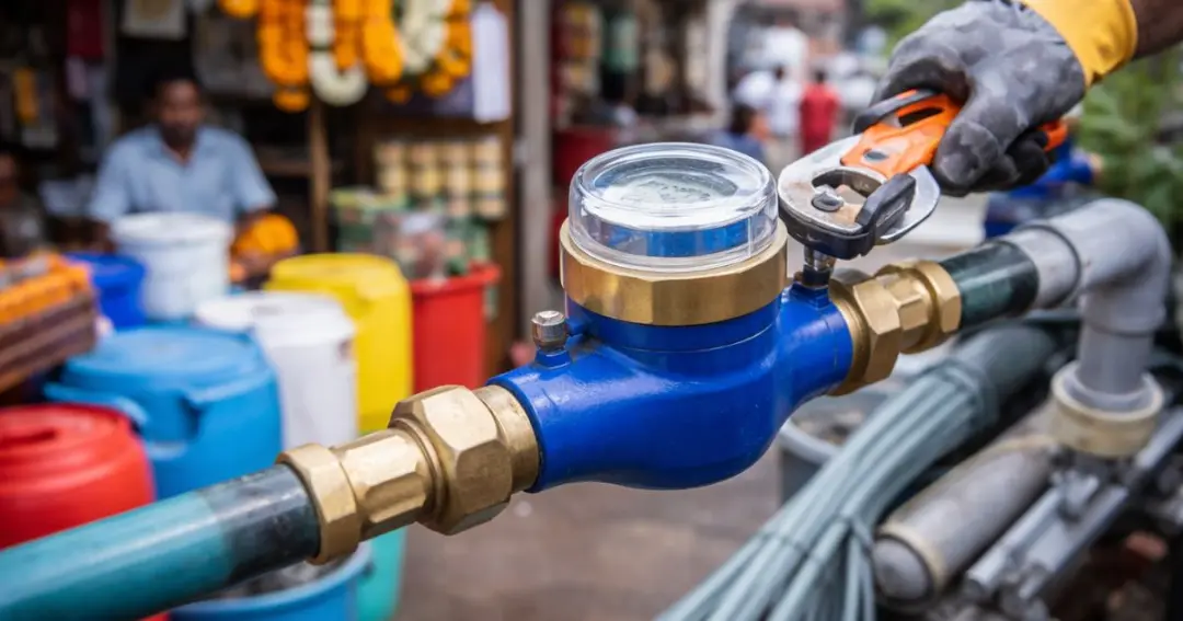 Meter will be installed on commercial connections