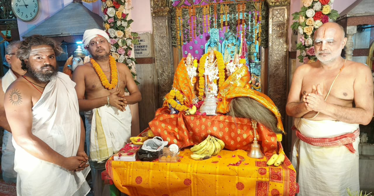 आंध्र भक्त श्री राम मन्दिरम,बिस्टुपुर में धूमधाम से मनाई गई हनुमान जयंती एवं भगवान राम का राज्याभिषेक अलौलिक रूप से सम्पन्न हुआ