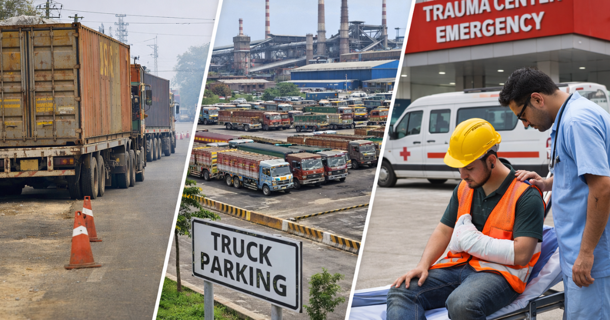 सड़कों पर भारी वाहनों की अवैध पार्किंग रोकें, प्लांट में करें व्यवस्था