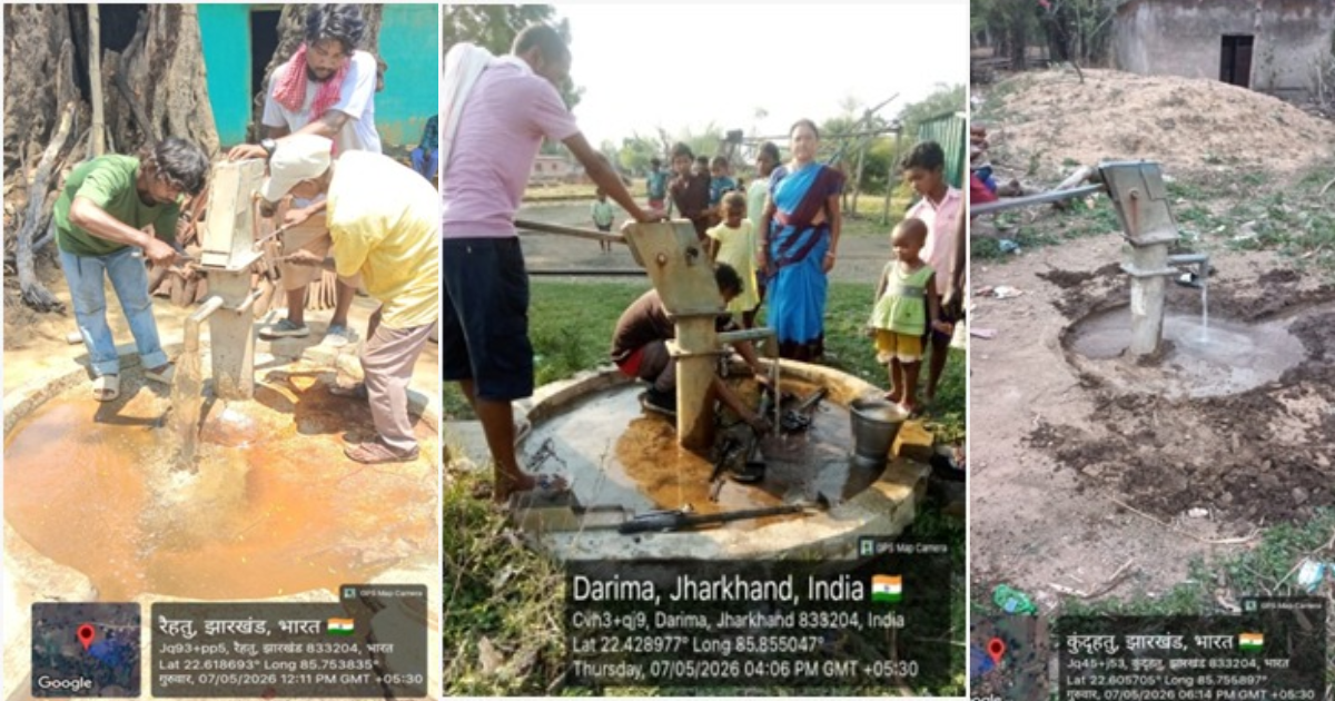 पश्चिमी सिंहभूम में पेयजल संकट से राहत: विभिन्न प्रखंडों में 23 खराब चापाकलों की हुई मरम्मत