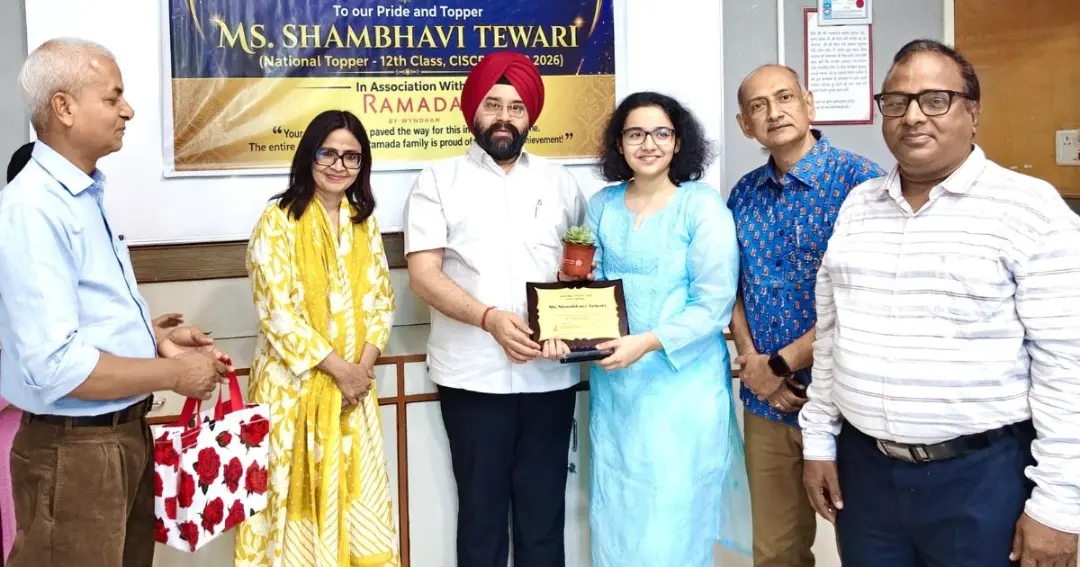CISCE 12th national topper Shambhavi Tiwari honoured