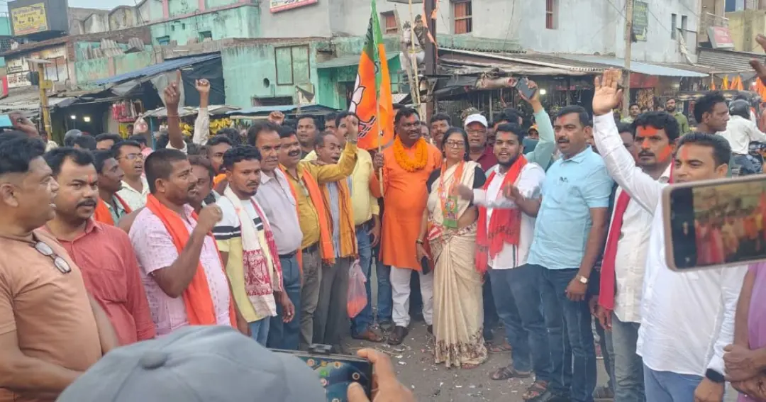 Jharkhand celebrates BJP victory in three states