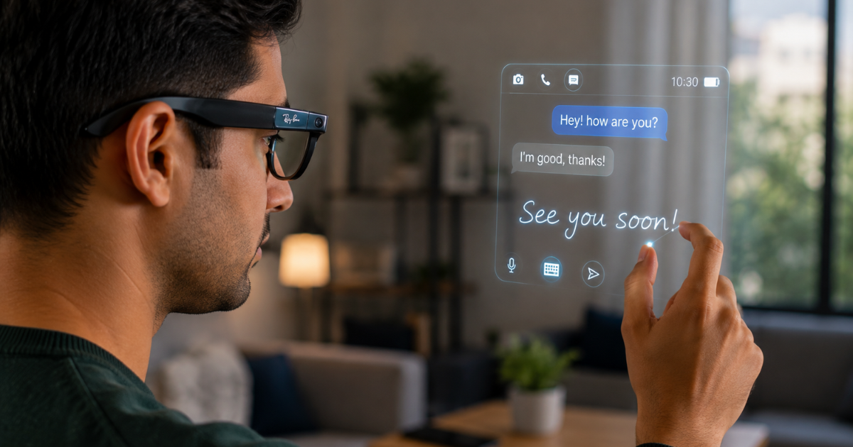 Meta Ray-Ban Smart Glasses: अब हवा में हाथ हिलाकर टाइप करें मैसेज, Meta ने पेश की नई टेक्नोलॉजी