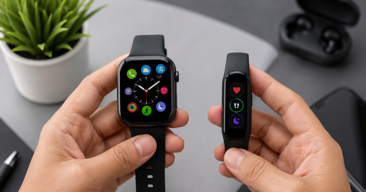 Smartwatch vs Fitness Band: आपके लिए कौन है बेहतर? जानिए फीचर्स, कीमत और उपयोग का फर्क
