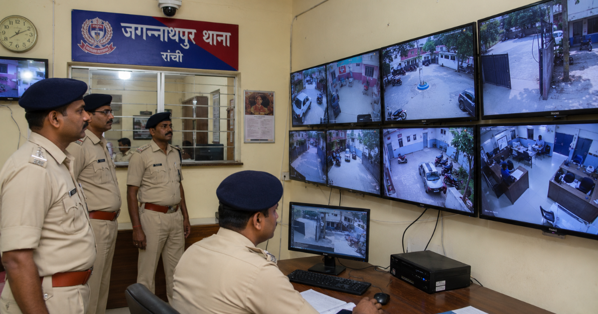 Ranchi Police Stations में CCTV सिस्टम की शुरुआत, जगन्नाथपुर थाना में Testing शुरू