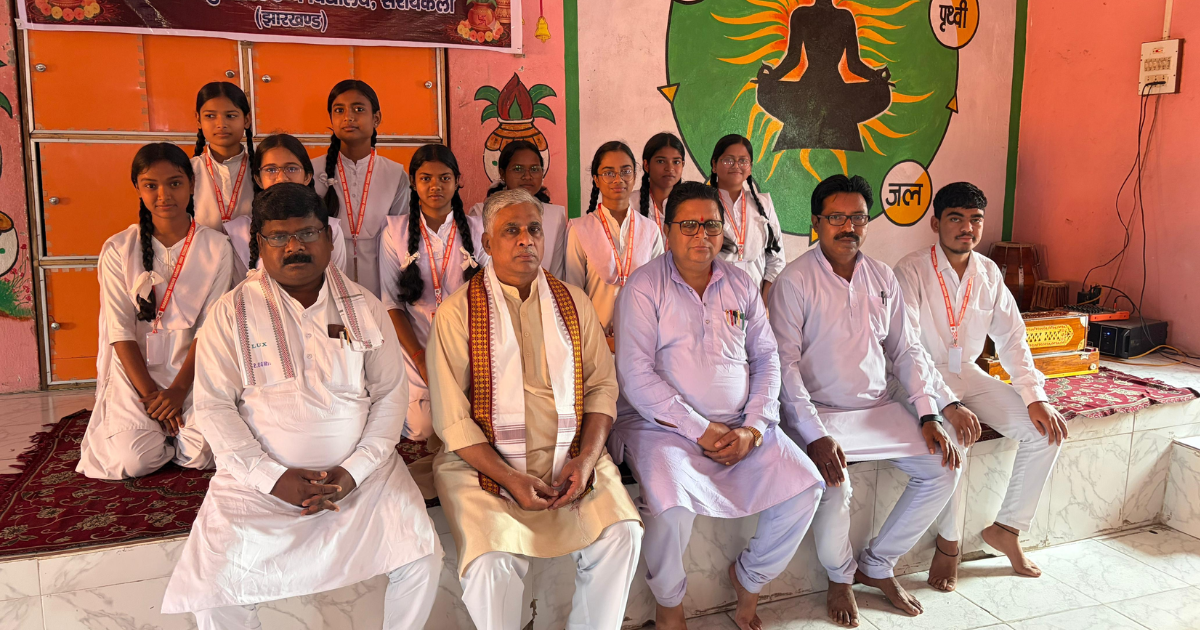 सरायकेला सरस्वती शिशु मंदिर में विद्याभारती अखिल भारतीय मंत्री ब्रह्म राव का दो दिवसीय प्रवास संपन्न