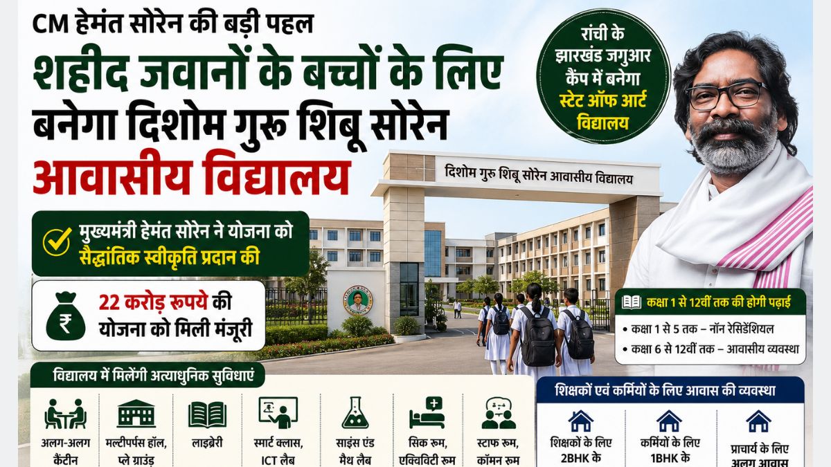 Hemant Soren, Dishom Guru Shibu Soren Residential School