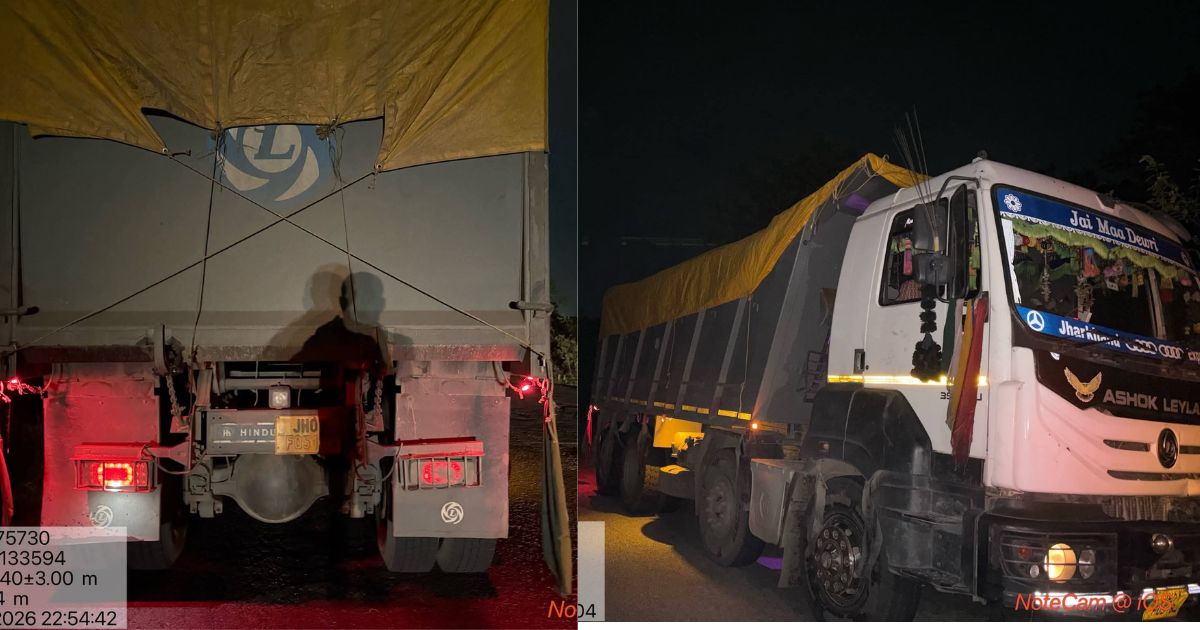 कपाली में अवैध बालू परिवहन पर प्रशासन की बड़ी कार्रवाई, वाहन जब्त