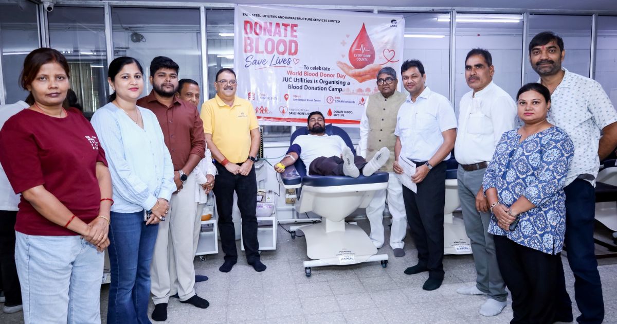 टाटा स्टील UISL की JUC यूटिलिटीज़ द्वारा रक्तदान शिविर का आयोजन; 207 यूनिट रक्त संग्रहित