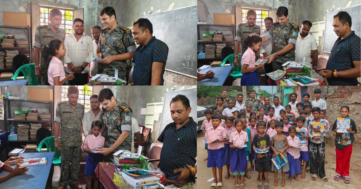 चांडिल में सामुदायिक पुलिसिंग पहल, बच्चों को मिली शिक्षा सामग्री और सुरक्षा का महत्वपूर्ण संदेश