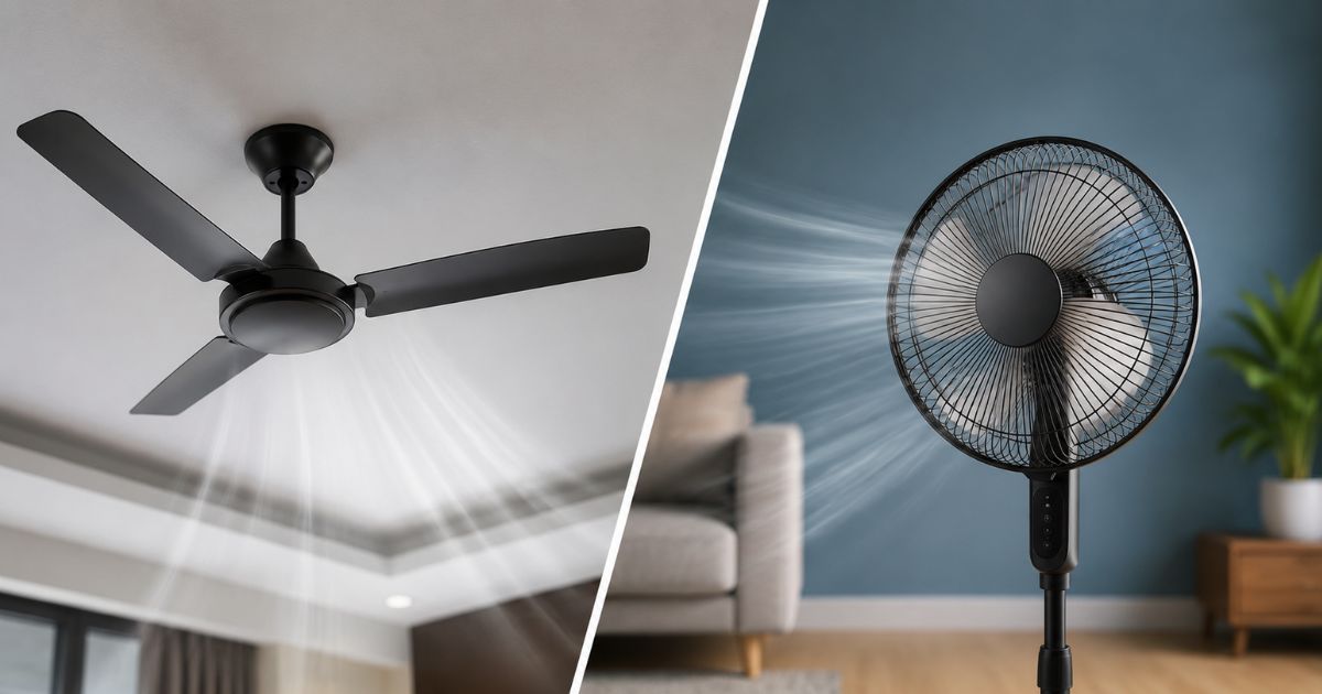 Ceiling Fan vs Pedestal Fan: 24 घंटे चलाने पर कौन खपत करता है कम बिजली? जानिए पूरा गणित