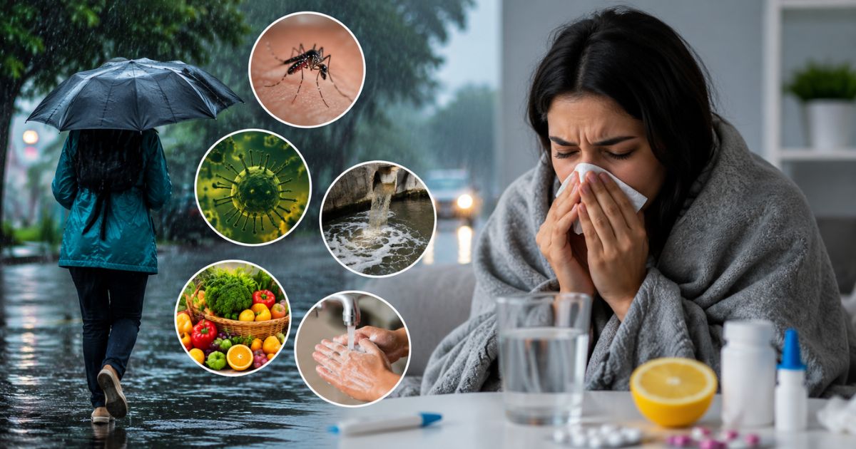 Monsoon Health Tips: बारिश के मौसम में सबसे ज्यादा फैलती हैं ये बीमारियां, इन 5 बातों का रखें ध्यान