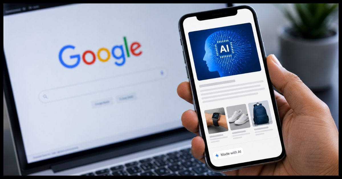 Google AI Ads: अब आसानी से पता चलेगा कौन-सा विज्ञापन AI से बना है, Google ने लॉन्च किया नया ट्रांसपेरेंसी फीचर
