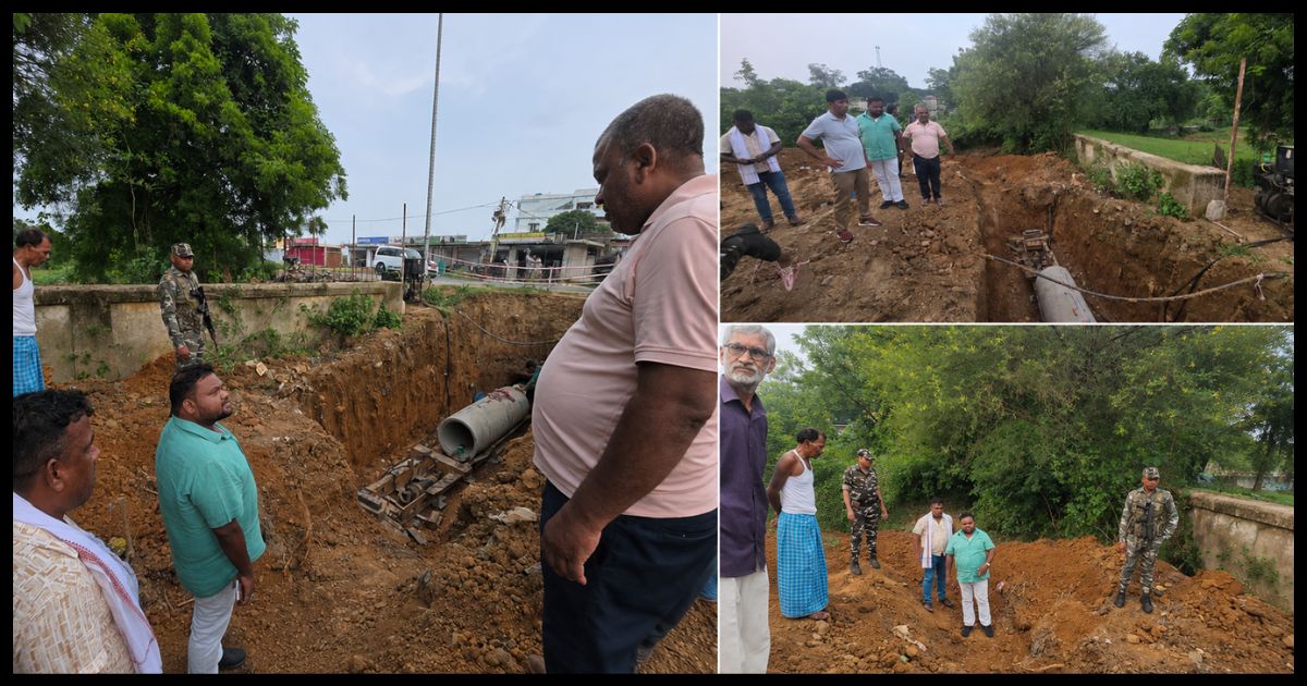 चक्रधरपुर: विजय नगर की वर्षों पुरानी जलजमाव समस्या के समाधान की पहल, ह्यूम पाइप से होगी पानी की निकासी