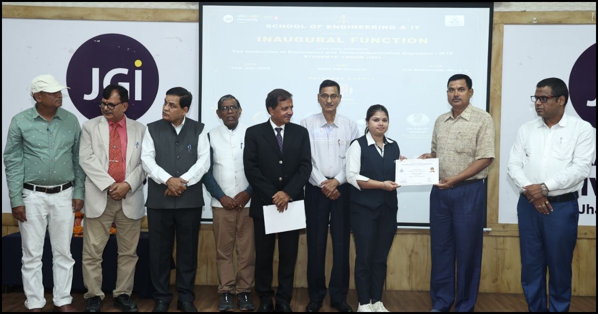 Arka Jain University में IETE Student Forum का शुभारंभ, छात्रों को मिलेगा तकनीकी नवाचार और रिसर्च का नया मंच