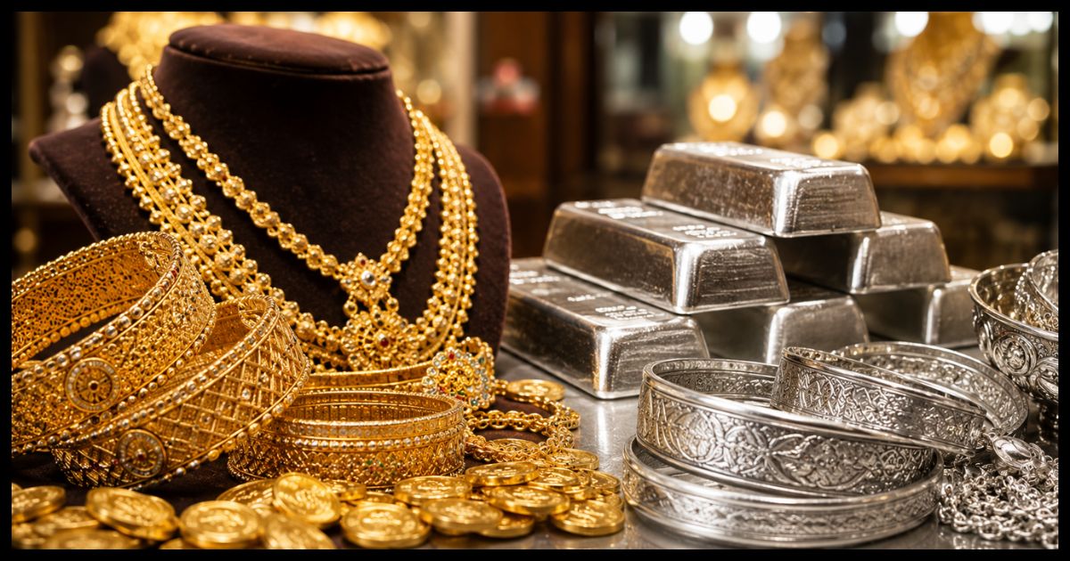 सोना चांदी में गिरावट, जानिए आज का ताजा रेट