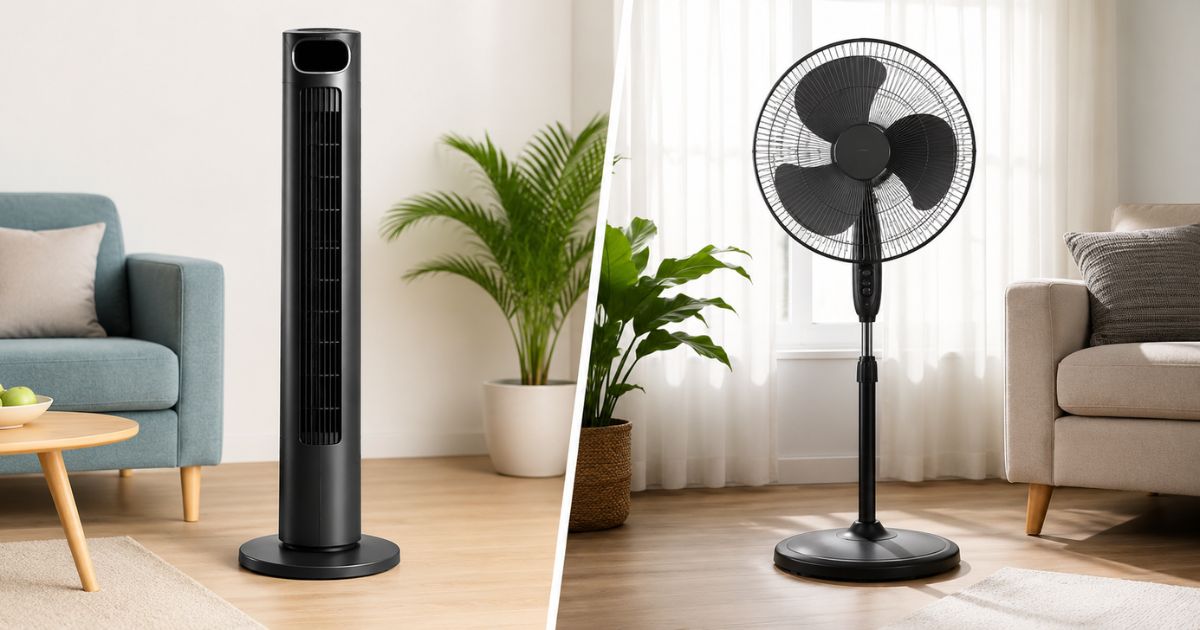 Tower Fan vs Pedestal Fan: कौन देता है ज्यादा ठंडक? जानिए बिजली की खपत और सही विकल्प