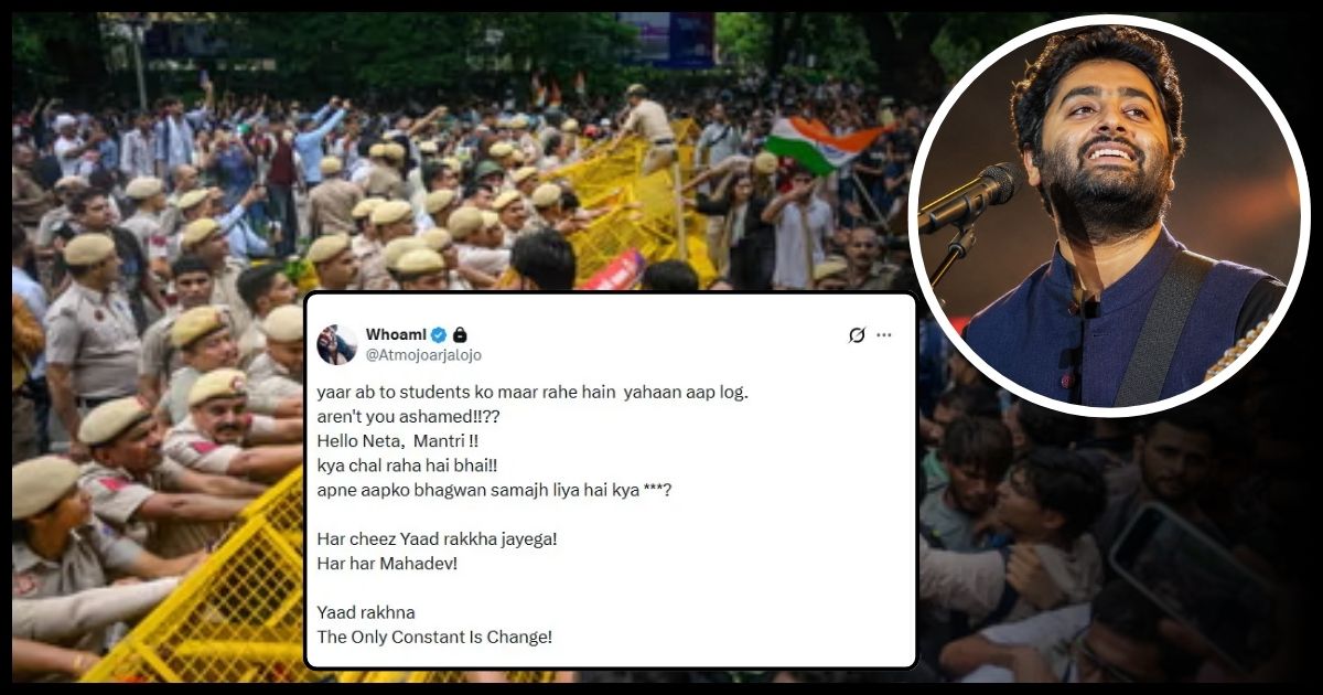 Arijit Singh ने छात्रों का किया समर्थन, जंतर-मंतर प्रदर्शन पर पुलिस कार्रवाई पर जताई नाराजगी