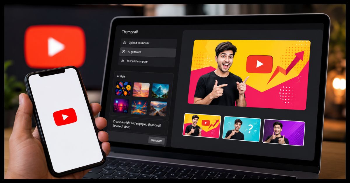 YouTube New Update: अब थंबनेल बनाने का तरीका बदला, क्रिएटर्स को मिलेंगे AI और Shorts के लिए नए फीचर्स