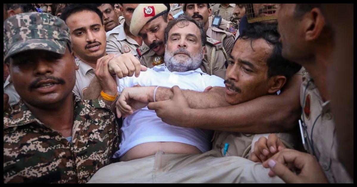 राहुल बोले-पुलिसवालों ने मेरे कान में कहा सरकार को हटाइए:मुझे घसीटा तो मुंह से खून आया