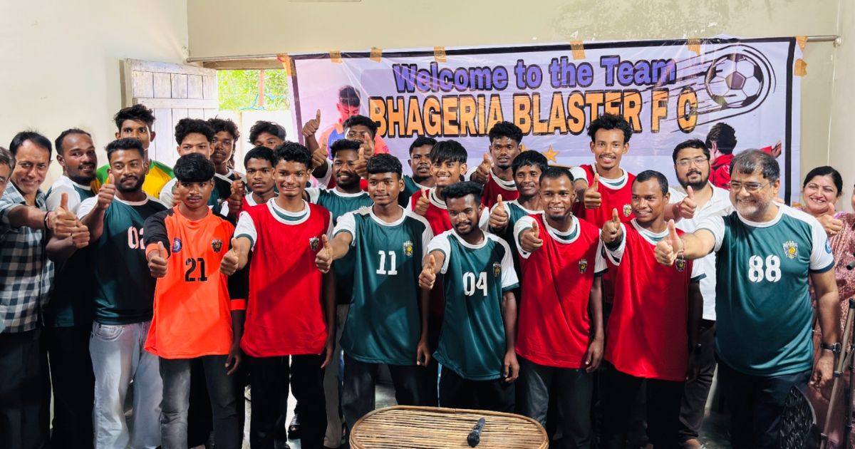 चक्रधरपुर में ‘भगेरिया ब्लास्टर फुटबॉल क्लब’ का शुभारंभ, स्थानीय खिलाड़ियों को मिलेगा नया मंच