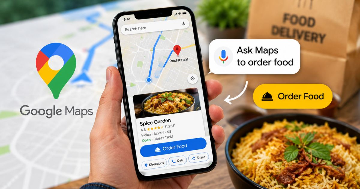 Google Maps में आने वाला है AI का नया कमाल, अब एक क्लिक में ऑर्डर होगा खाना