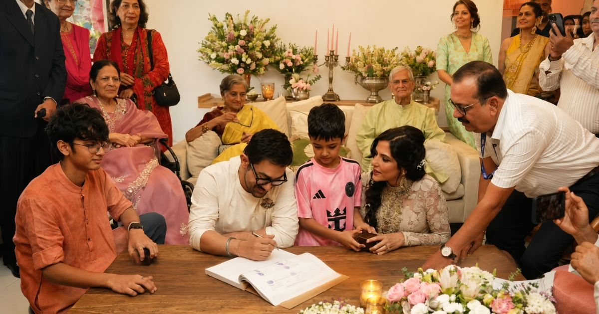 Aamir Khan ने तीसरी बार बसाया घर, गौरी स्प्रैट संग शादी की पहली तस्वीर आई सामने, रीना दत्ता और किरण राव भी बने खास पल का हिस्सा