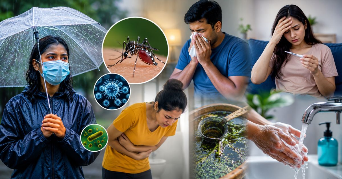 बारिश के मौसम में बढ़ जाता है इन बीमारियों का खतरा, जानें बचाव के आसान और असरदार उपाय