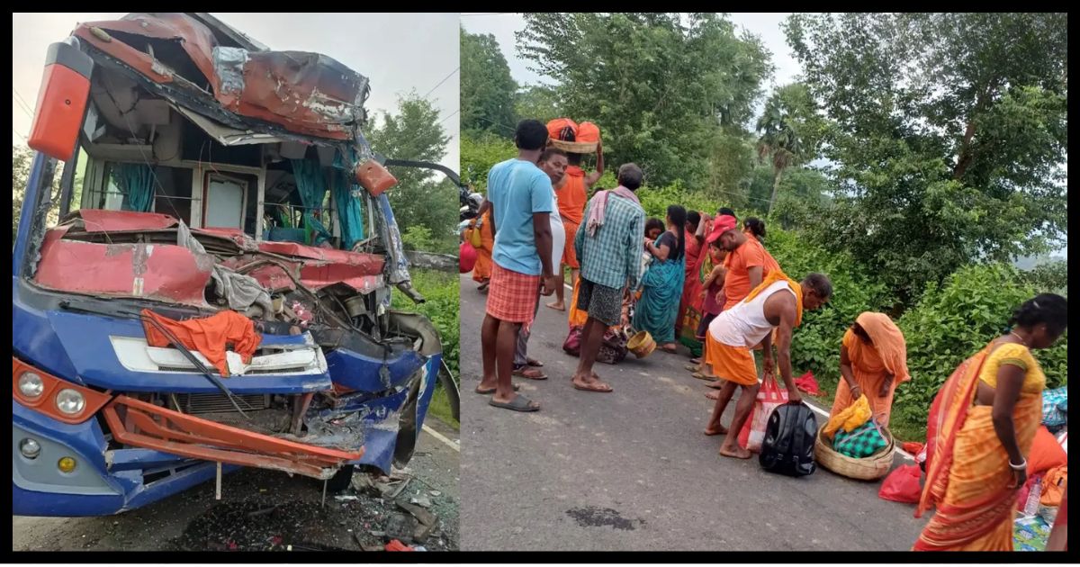 Deoghar-Kanwariya Bus Accident: देवघर से नेपाल जा रही कांवरियों से भरी बस हादसे का शिकार, 3 की मौत