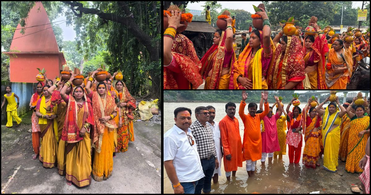 श्रावण के प्रथम सोमवार पर टुईलाडुंगरी शीतला माता मंदिर में भव्य रुद्राभिषेक और कलश यात्रा, शिवभक्ति में डूबे श्रद्धालु