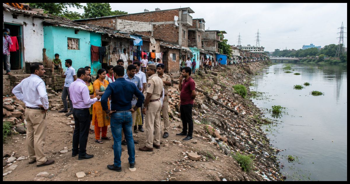 पुलिस नहीं मिली, घर तोड़ने का अभियान टला