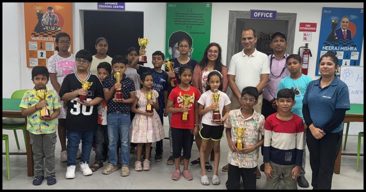 जेआरडी टाटा की जयंती पर टाटा स्टील ने इंट्रा चेस टूर्नामेंट का आयोजन किया