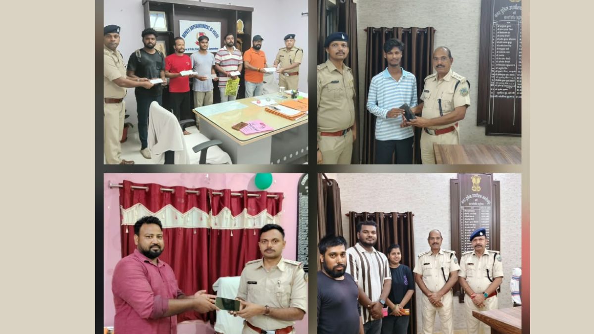 ऑपरेशन मुस्कान का असर: जमशेदपुर में 28 खोए मोबाइल बरामद, मालिकों को लौटाए गए