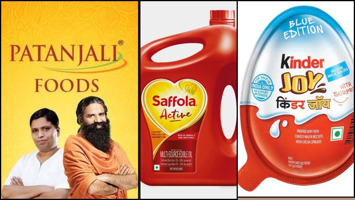 115 products, including Patanjali, Saffola, and Kinder Joy