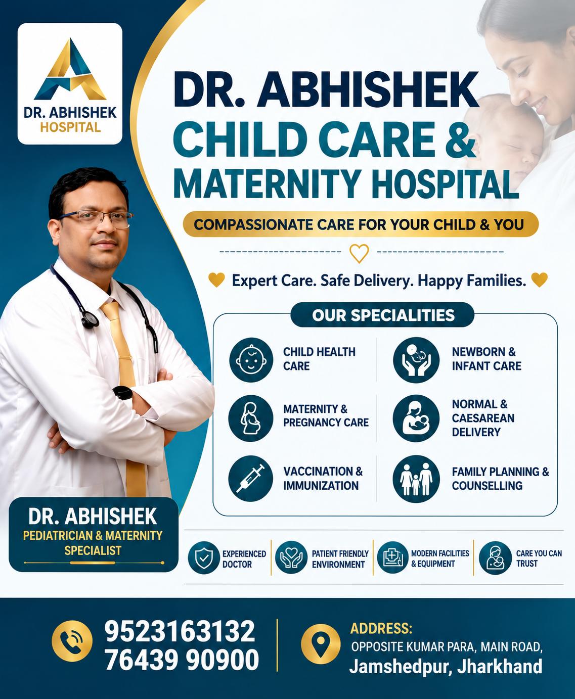 Dr. Abhishek Child Care Advertisement