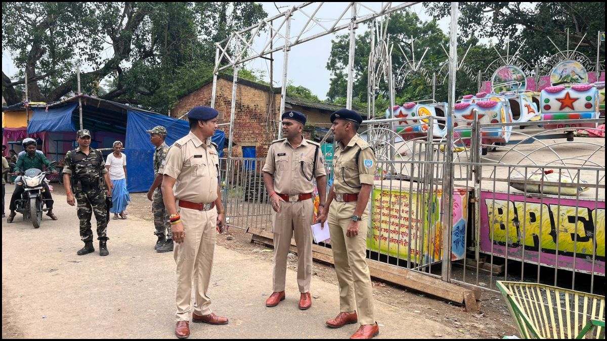 Police reviewed security arrangements at the Porterkholi Janmashtami fair