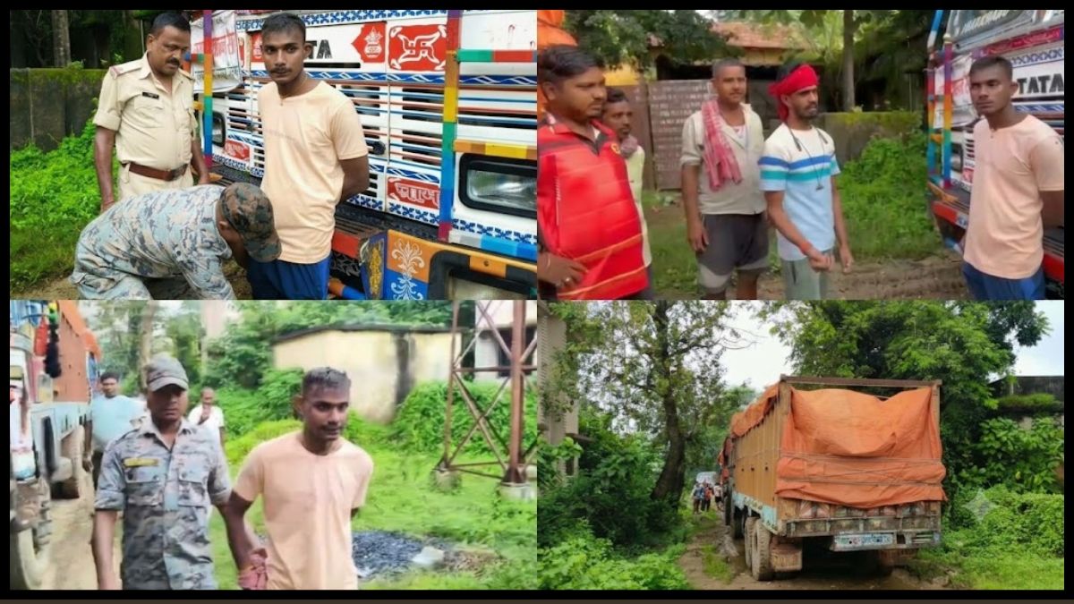 FCI गोदाम क्षेत्र में ट्रक से चावल निकालकर टोटो में ले जाने का आरोप, युवक को पकड़कर पुलिस को सौंपा