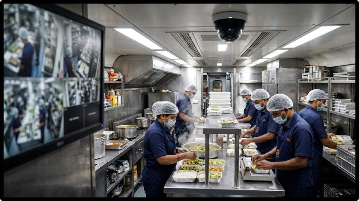 Indian Railways: ट्रेन की Pantry Car और Base Kitchen में लगेंगे AI CCTV, खाने की क्वालिटी पर 24 घंटे नजर