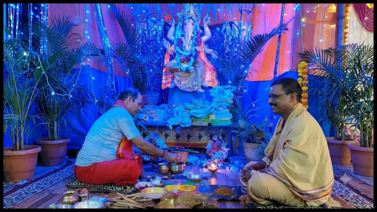 बोलानी के सरस्वती शिशु विद्या मंदिर विद्यालय मे गणेश पुजा हर्षोल्लास पूर्वक मनाई गई