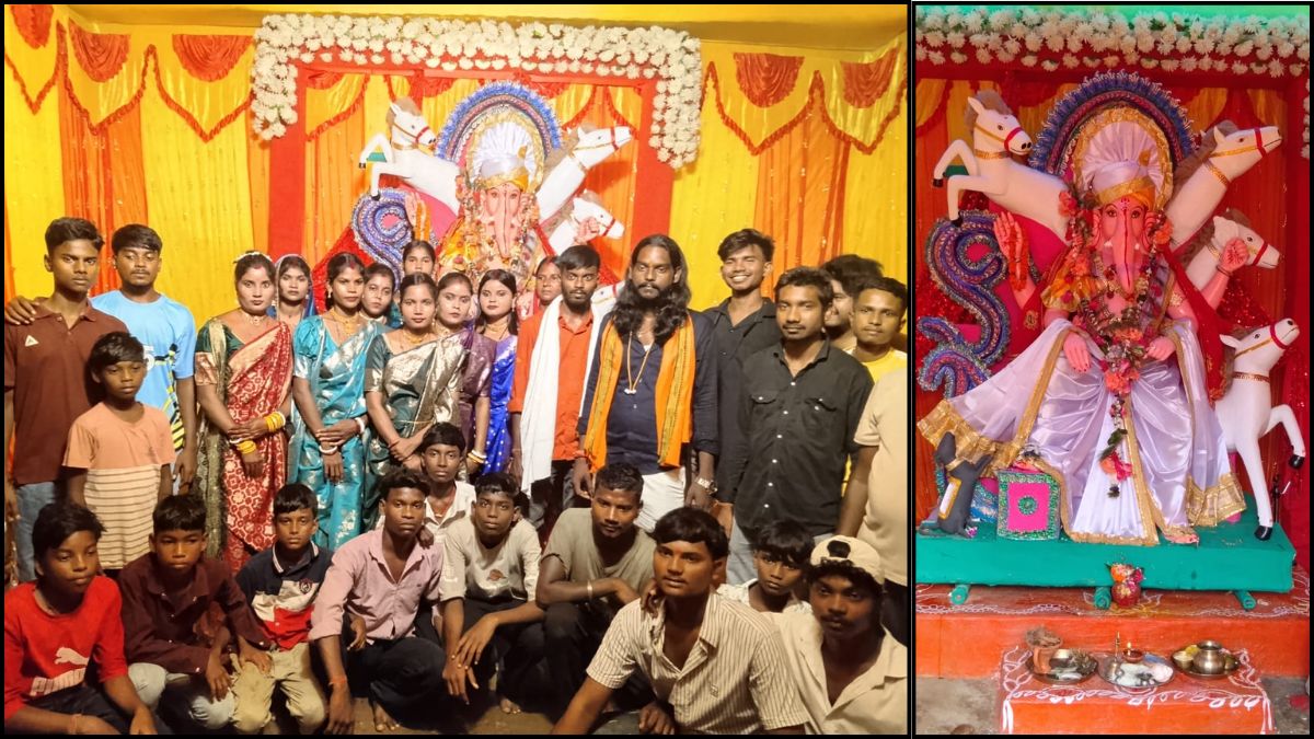 हूरलूंग डांगरकुली कमेटी ने धूमधाम से किया गणपति विसर्जन, ‘गणपति बप्पा मोरया’ के जयकारों से गूंजा इलाका