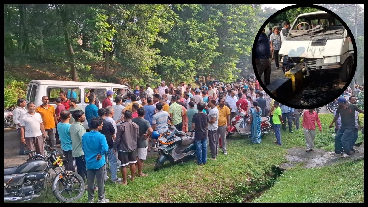 जमशेदपुर में बच्चों से भरी स्कूल वैन डिवाइडर से टकराई, 17 बच्चे घायल; 2 की हालत गंभीर